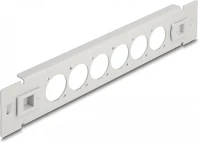Delock 66901 10  d-típusú patch panel 6 porttal eszköz nélkül szerelhető szürke kép