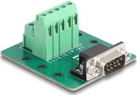 Delock 66907 D-sub 9 tűs apa - terminal block din sínhez kép