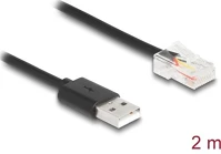 Delock 67016 Usb-a 2.0 -> rj50 m/m adatkábel 2m fekete kép