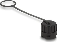 Delock 67049 IP68 Védősapka  rj45 apához 67049 ip68 por és vízhatlan fekete kép