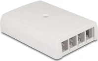Delock 67053 Keystone felületre szerelt doboz 4 portos fehér kép