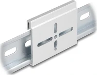 Delock 67142 Alumínium beépítő csipesz din sínhez 60,0 x 47,8 mm ezüst színű kép