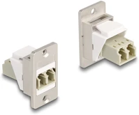 Delock 67169 Panel tartó keystone modul optikai szál lc duplex anya-anya kúpos kép