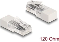 Delock 67185 Rj45 apa lezáró rezisztorral 120 ohm fehér kép