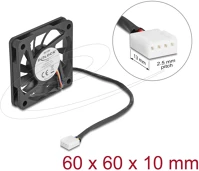 Delock 67294 Axiális ventilátor 12 v dc, 60 x 60 x 10 mm fekete kép