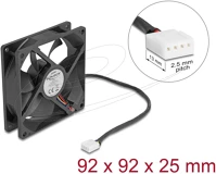 Delock 67302 Axiális ventilátor 24 v dc, 92 x 92 x 25 mm fekete kép