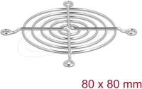 Delock 67306 Szellőző rács 80 x 80 mm ezüst kép