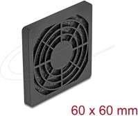 Delock 67310 Ventilátor rács porszűrővel 60 x 60 mm fekete kép