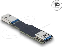Delock 67419 usb 10 gbps adapter usb a-típusú aljzat   dugós csatlakozó, egyenes kép