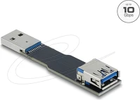 Delock 67420 usb 10 gbps adapter usb a-típusú aljzat   dugós csatlakozó, egyenes kép