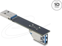 Delock 67422 usb 10 gbps adapter usb a-típusú aljzat   dugó csatlakozó, 90 -ban kép