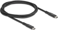 Delock 80024 20gbps usb-c 3.2 gen2 -> usb-c 3.2 gen2 m/m adatkábel 1m fekete