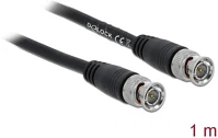 Delock 80081 Bnc rg-59 -> bnc rg-59 m/m adatkábel 1m fekete 75 ohm kép