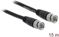 Delock 80086 Bnc rg-59 -> bnc rg-59 m/m adatkábel 15m fekete 75 ohm kép
