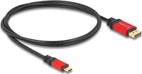 Delock 80092 Usb type-c  - displayport kábel (dp alt mode) 8k 30 hz-hez hdr funkcióval 1 m piros