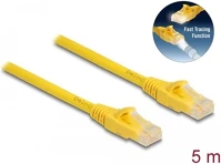 Delock 80104 rj45 cat6a u/utp -> rj45 cat6a u/utp m/m adatkábel 5m sárga gyors kép
