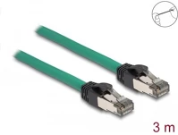 Delock 80122 Profinet rj45 cat5e sf/utp -> rj45 cat5e sf/utp m/m adatkábel 3m zöld kép