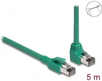 Delock 80125 PROFINET RJ45 CAT6 SF/UTP -> RJ45 CAT6 SF/UTP M/M adatkábel 5m zöld 90 kép