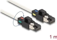 Delock 80169 rj45 cat6a s/ftp -> rj45 cat6a s/ftp m/m adatkábel 1m fehér kép