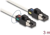 Delock 80171 rj45 cat6a s/ftp -> rj45 cat6a s/ftp m/m adatkábel 3m fehér kép