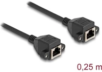 Delock 80197 Rj50 s/ftp -> rj50 s/ftp f/f adatkábel 0.25m fekete kép