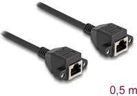 Delock 80198 Rj50 s/ftp -> rj50 s/ftp f/f adatkábel 0.5m fekete kép