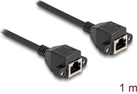Delock 80199 Rj50 s/ftp -> rj50 s/ftp f/f adatkábel 1m fekete kép