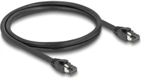 Delock 80233 Rj45 cat8.1 s/ftp -> rj45 cat8.1 s/ftp m/m adatkábel 1m fekete kép