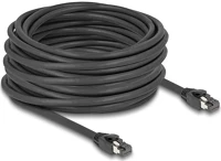 Delock 80238 Rj45 cat8.1 s/ftp -> rj45 cat8.1 s/ftp m/m adatkábel 15m fekete kép