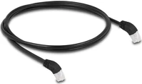 Delock 80275 Rj45 cat6a s/ftp -> rj45 cat6a s/ftp m/m adatkábel 1m fekete 45° le kép