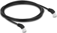 Delock 80276 Rj45 cat6a s/ftp -> rj45 cat6a s/ftp m/m adatkábel 2m fekete 45° le kép