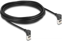 Delock 80284 Rj45 cat6a s/ftp -> rj45 cat6a s/ftp m/m adatkábel 5m fekete slim, 90° fel/fel kép