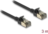 Delock 80341 Rj45 hálózati kábel cat.8.1 f/ftp slim pro 3 m, fekete kép