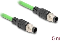 Delock 80414 Kábel m12 a kódolt 8 tűs apa - apa pur (tpu) 5 m kép