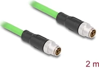 Delock 80437 Kábel m12 x kódolt 8 tűs apa - apa pur (tpu) 2 m kép