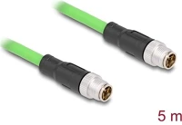 Delock 80439 Kábel m12 x kódolt 8 tűs apa - apa pur (tpu) 5 m kép