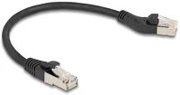 Delock 80582 rj45 hálózati kábel cat.6a s/ftp 45 -ben jobbra hajlított apa   egyenes kép