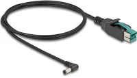 Delock 80609 Poweredusb kábel apa 12 v - dc 5,5 x 2,5 mm apa ívelt 1 m kép