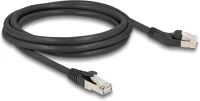 Delock 80615 rj45 hálózati kábel cat.6a s/ftp 45 -ben jobbra hajlított apa   egyenes kép