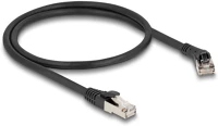 Delock 80627 rj45 hálózati kábel cat.8.1 s/ftp 45 -ben jobbra hajlított apa   egyenes kép