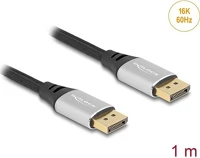 Delock 80633 Displayport kábel 16k 60 hz 1 m ezüst fém kép