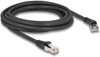 Delock 80641 rj45 hálózati kábel cat.8.1 s/ftp 45 -ben jobbra hajlított apa   egyenes kép