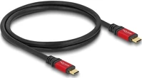 Delock 80652 20gbps usb-c 3.2 gen2 -> usb-c 3.2 gen2 m/m adatkábel 0.8m fekete-piros