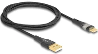 Delock 80760 Usb-c -> usb-a 2.0 m/m töltőkábel 1m fekete kép