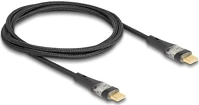 Delock 80763 Usb-c -> usb-c m/m adatkábel 1m fekete kép