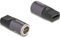 Delock 80782 Magnetic 8pin -> usb-c m/f adapter fekete-szürke kép