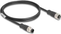 Delock 80803 Kábel m12 a kódolt 8 tűs apa - anya pvc 1 m kép