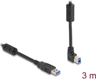 Delock 81106 Usb 5 gbps kábel a-típusú apa - b-típusú apa 90  felfelé néző csatlakozóapaval 3 m kép
