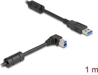 Delock 81108 Usb 5 gbps kábel a-típusú apa - b-típusú apa 90  jobbra hajlítva 1 m kép