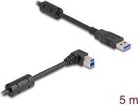 Delock 81111 Usb 5 gbps kábel a-típusú apa - b-típusú apa 90  jobbra hajlítva 5 m kép